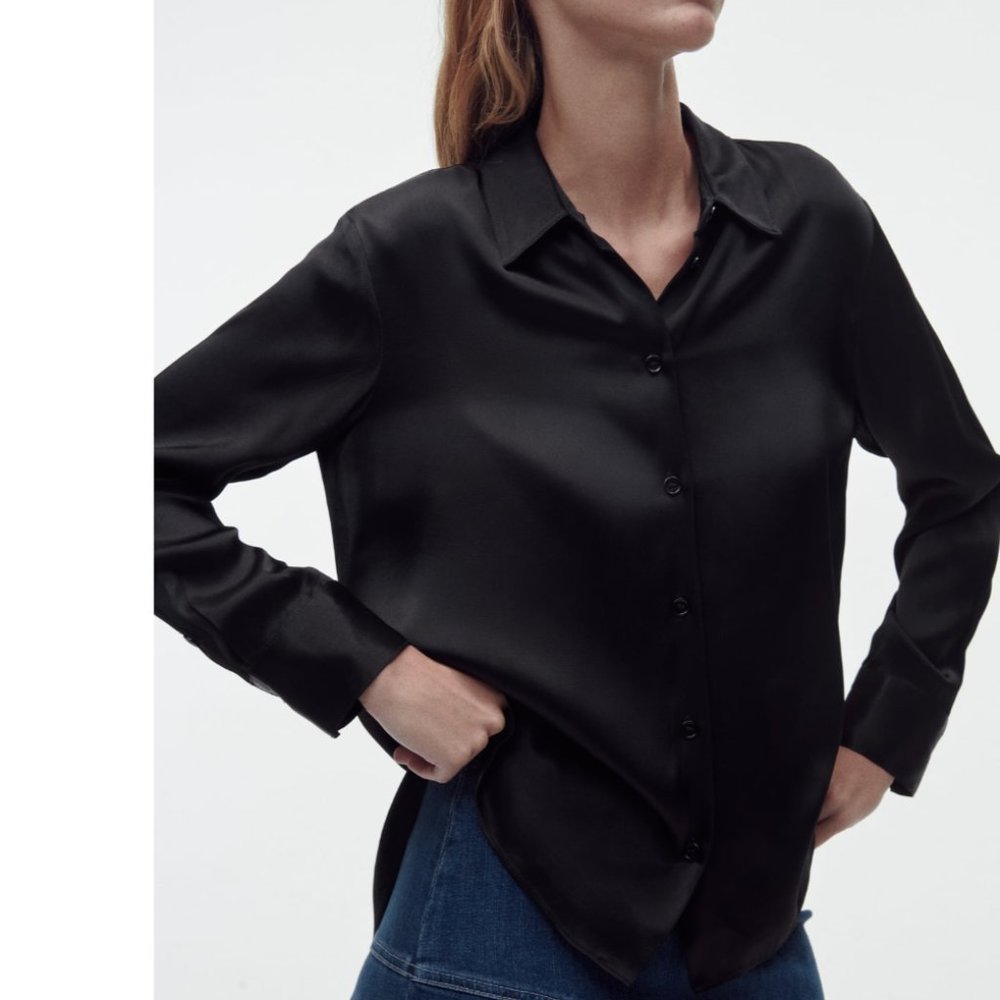 Zara Satin Effect Shirt